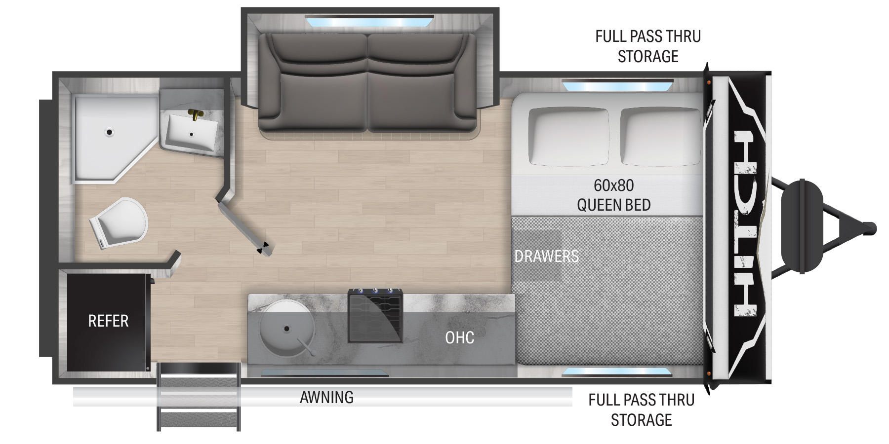 2023 CRUISER RV HITCH 18RBS